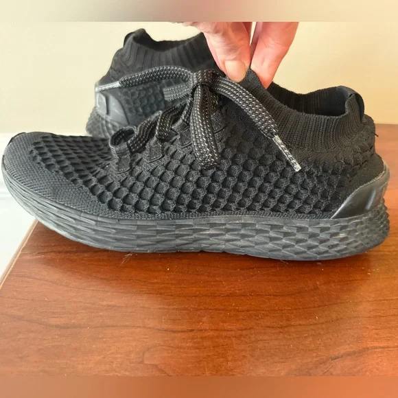 NOBULL Knit Runner Sneakers Black | Sock Style Trainer | Women’s Size W10/M8.5 - Picture 8 of 10